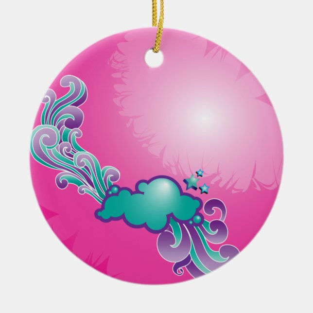Cloud Swirl Ornament (Front)
