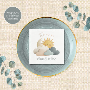 Cloud Theme Baby Shower Napkins