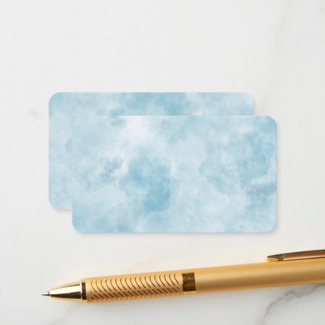 Cloud Themed Enclosure Cards - Head in the CLOUDS (Front/Back In Situ)