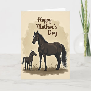 Cloud Vignette Equids Card