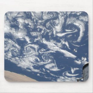 Cloud vortex streets off the coast mouse mat