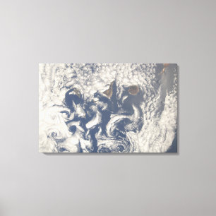 Cloud vortices in the area of the Canary Island Canvas Print