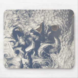 Cloud vortices in the area of the Canary Island Mouse Mat