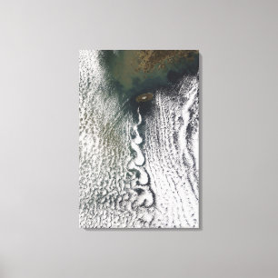 Cloud vortices off Cheju Do, South Korea Canvas Print