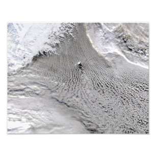 Cloud vortices off Jan Mayen Island Photo Print
