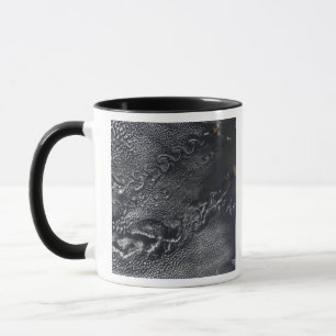 Cloud vortices over the Cape Verde islands Mug