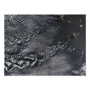 Cloud vortices over the Cape Verde islands Photo Print