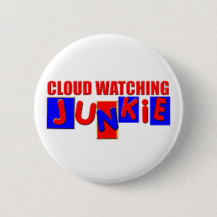 cloud watcher 6 cm round badge
