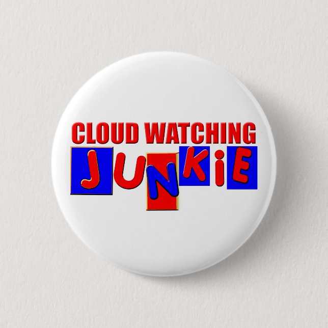 cloud watcher 6 cm round badge (Front)