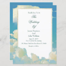 Cloud Wedding Invitation