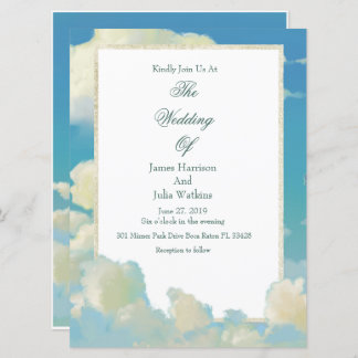 Cloud Wedding Invitation