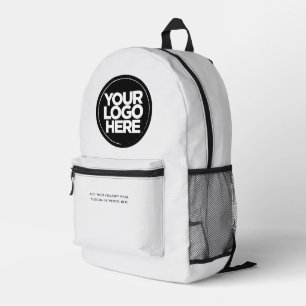 Cloud White Personalised Corporate Logo and Text Printed Backpack