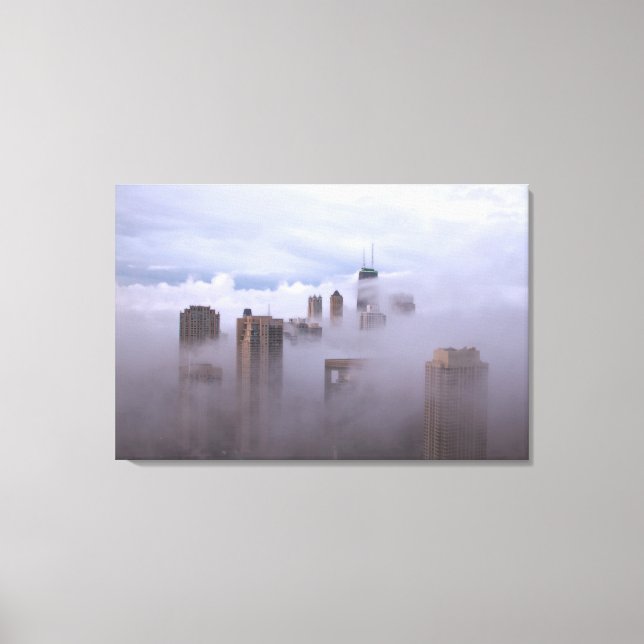 Cloudbase in the City On Canvas Print (Front)