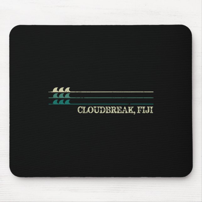 Cloudbreak Fiji Break Surfing Retro Wave  Mouse Mat (Front)