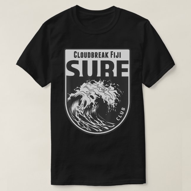 Cloudbreak Tavarua Island Fiji Surf Souvenir Surfi T-Shirt (Design Front)