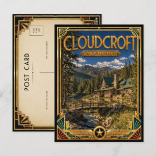 Cloudcroft New Mexico Vintage Art Deco Golden Age Postcard
