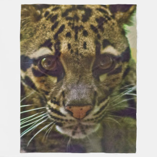 Clouded Leopard Fleece Blanket