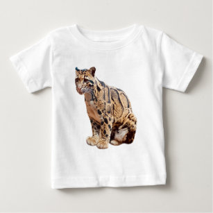 clouded leopard photograph jungle big cat animal   baby T-Shirt