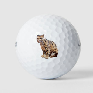 clouded leopard photograph jungle big cat animal   golf balls
