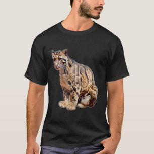 clouded leopard photograph jungle big cat animal T-Shirt