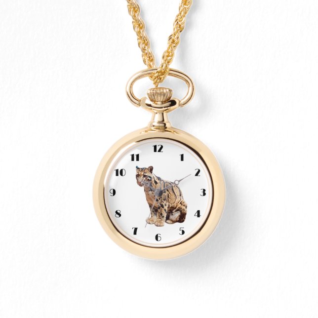 clouded leopard photograph jungle big cat animal   watch (Front)