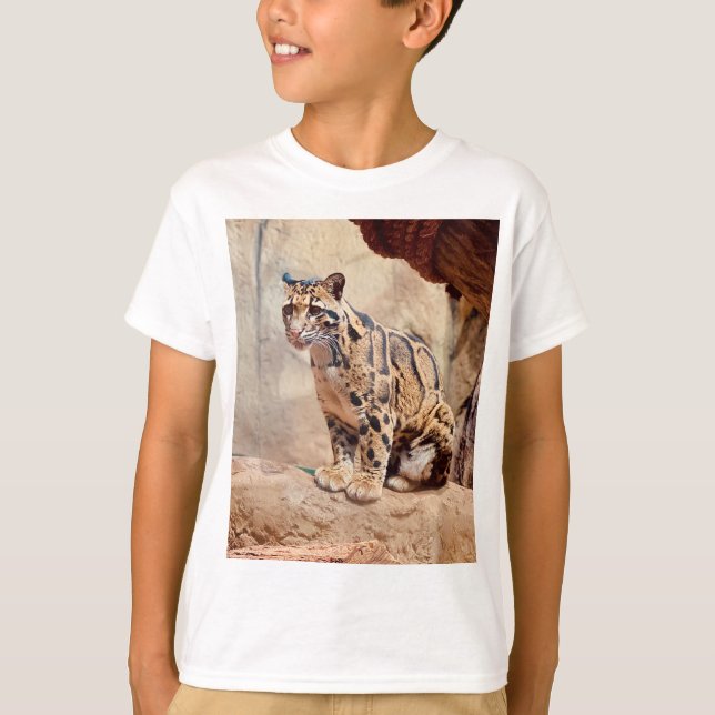 clouded leopard picture nature wildlife exotic T-Shirt (Front)