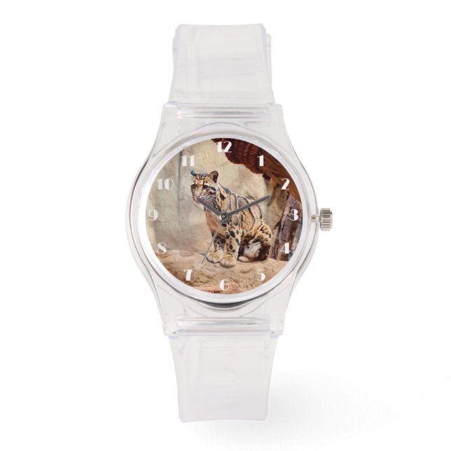 clouded leopard picture nature wildlife exotic watch (Front)