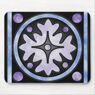 Clouded Stained Glass Mouse Mat