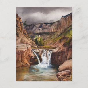 Cloudland Canyon State Park Cloudy Postcard