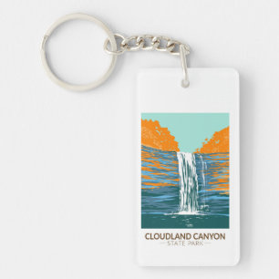 Cloudland Canyon State Park Georgia Vintage   Key Ring