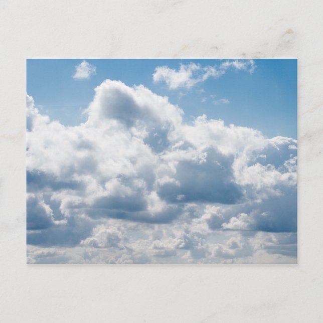 clouds-388922 BEAUTIFUL SKY NATURE BLUE WHITE CLOU Postcard (Front)