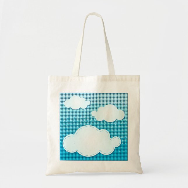 Clouds abstract background, bag (Front)