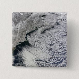 Clouds across the skies of the North Atlantic 15 Cm Square Badge