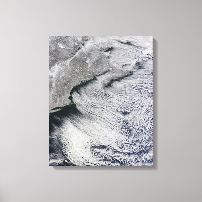 Clouds across the skies of the North Atlantic Canvas Print (Front)