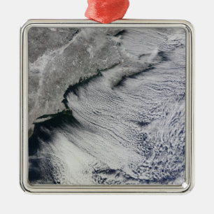 Clouds across the skies of the North Atlantic Metal Tree Decoration