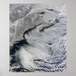 Clouds across the skies of the North Atlantic Poster