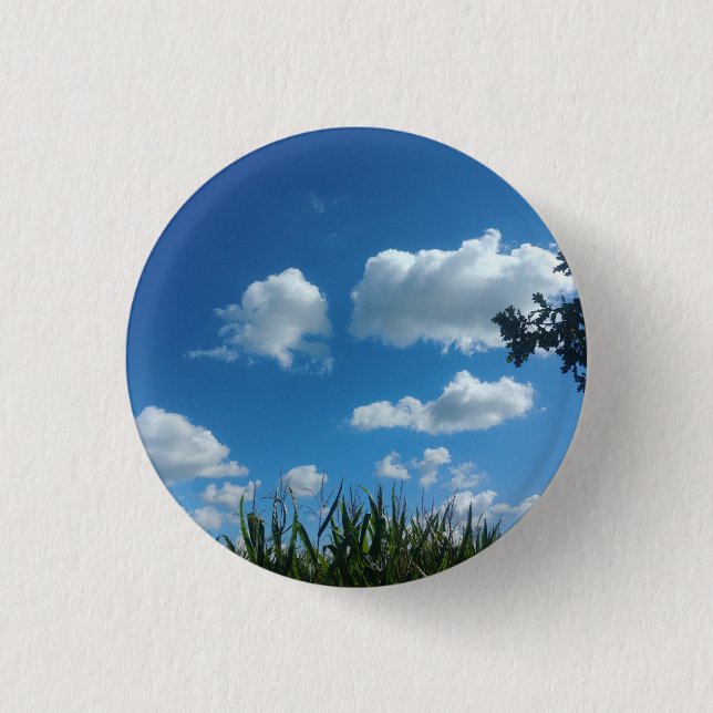 Clouds And Blue Sky 3 Cm Round Badge (Front)