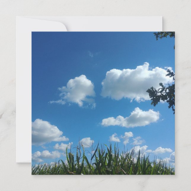 Clouds And Blue Sky Card (Front)