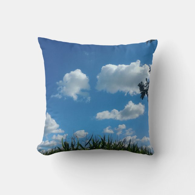 Clouds And Blue Sky Cushion (Front)