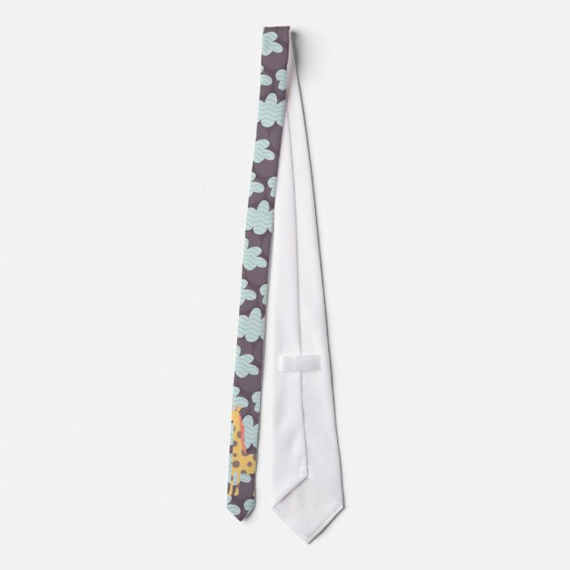Clouds and Giraffes Tie (Back)