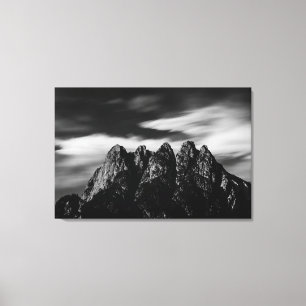 Clouds and mountains canvas print