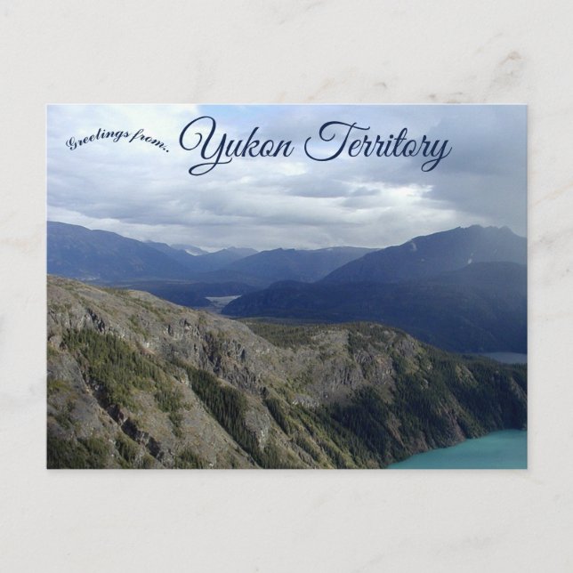 Clouds and Mountains in Yukon Territory Canada Postcard (Front)