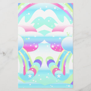 clouds and rainbow sky II Stationery