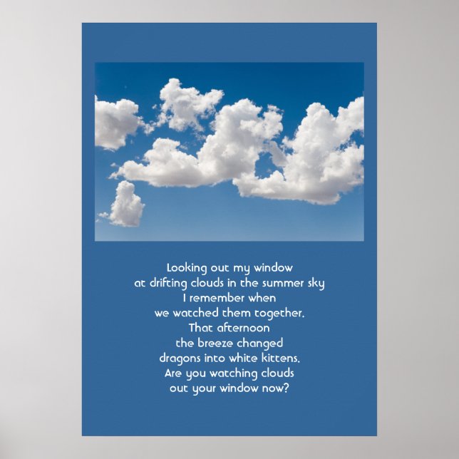 Clouds and Sky Poster (Front)