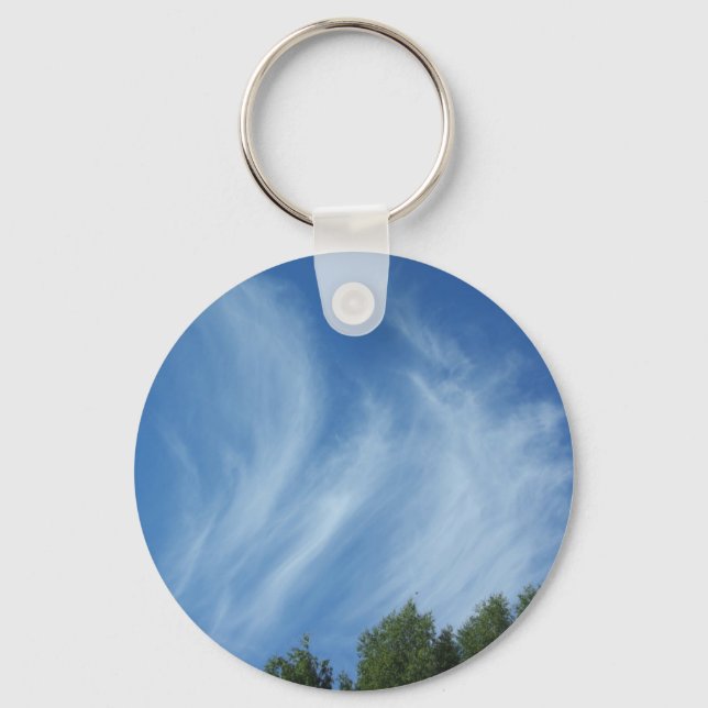 Clouds and trees key ring (Front)