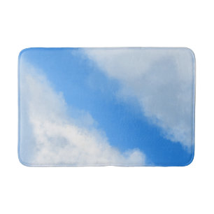 Clouds Apart - Blue Bath Mat