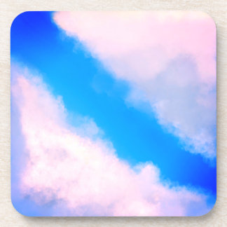 Clouds Apart - Blue w/Pinkish Clouds Coaster