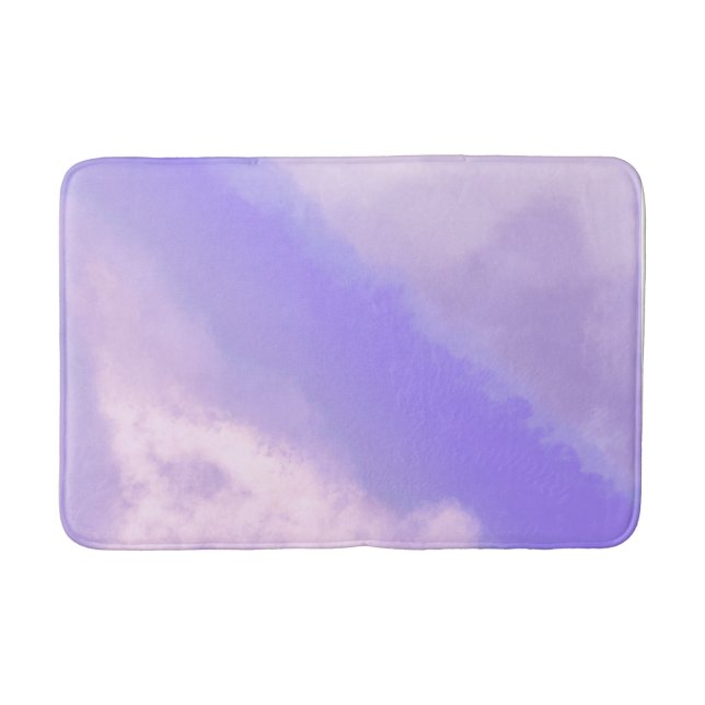 Clouds Apart - Purple/Lilac Bath Mat (Front)