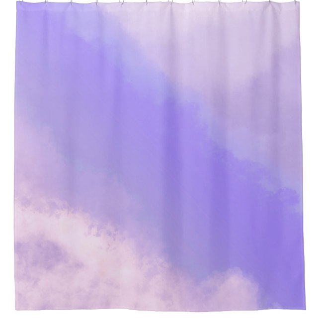 Clouds Apart - Purple/Lilac Shower Curtain (Front)