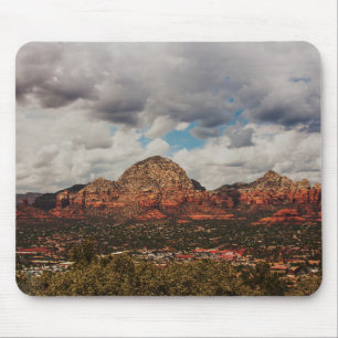 Clouds as they roll into Sedona Mouse Mat